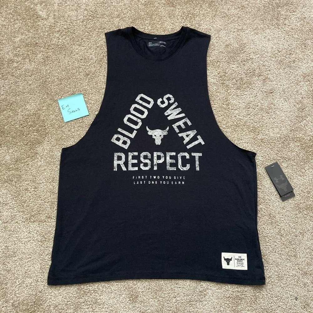 Under Armour Project Rock Mens Small Tank Top Gym